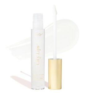 61JT-zLU8iL._SL1500_.jpg City Beauty City Lips Clear - Plumping Lip Gloss - Hydrate & Volumize - High Shine Lip Plumper - Hyaluronic Acid & Peptides Visibly Smooth Lip Wrinkles - Cruelty-Free
