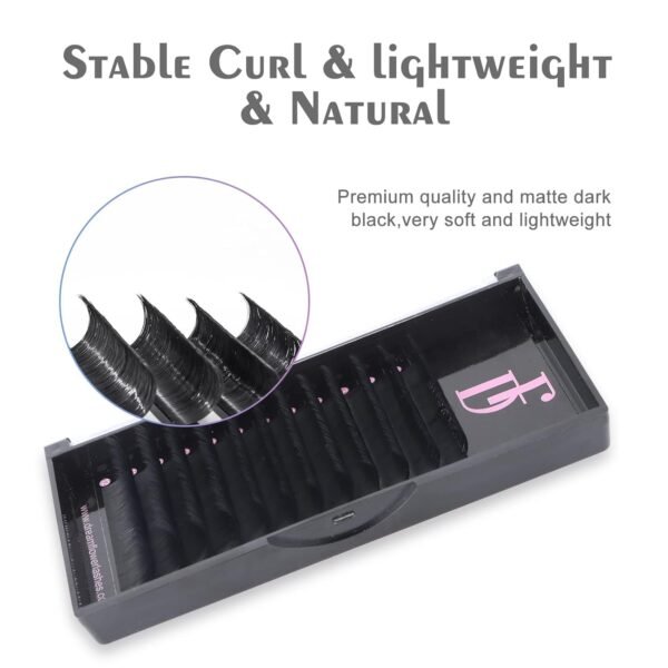 61KT5cOAQDL._SL1500_.jpg DF Lash Extension Volume Lash Extensions 0.03 CC Curl 8-15mm Mixed Tray Individual Lash Extensions Classic Eyelash Extensions Soft Matte Black Single Lashes Professional Salon Use