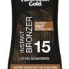 61KTufeXIJL._SL1500_.jpg Australian Gold Sunscreen Lotion with Instant Bronzer SPF 15, 8 Ounce | Broad Spectrum | Water Resistant | Non-Greasy | SPF 15 8 Fl Oz (Pack of 1)