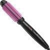 REVLON Silicone Bristle Heated Hair Styling Brush | Fast, Long Lasting Volume for Easy Styling | 1" Barrel for Full Body and Smooth Styles (Black/Pink)