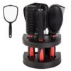 61M1LSKKO4L._SL1000_.jpg Set of 5 Hair Combs Set Professional Salon Hair Cutting Brushes Sets Salon Hairdressing Styling Tool Mirror And Holder Stand Set Dressing Comb Kits for