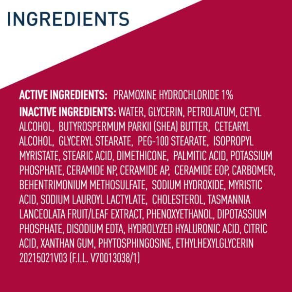 CeraVe Moisturizing Cream for Itch Relief, Anti Itch Cream with Pramoxine Hydrochloride, Relieves Itchy with Minor Skin Irritations, Sunburn Relief, Bug Bites, Fragrance Free, 16 Ounces