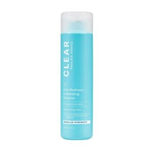61MhKUv2ZIL._SL1500_.jpg Paula's Choice CLEAR Anti-Redness Exfoliating Solution, 2% Salicylic Acid Exfoliant, for Mild to Severe Acne & Breakouts, Blackheads and Clogged Pores, Fragrance-Free, 4 Fl. Oz
