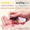 61MixtmpvUL._SL1200_.jpg Retinol Serum for Face, Vitamin C with Hyaluronic Acid Face Serum for Women and Men, Glow Skin Care Set Total Package Targets Appearance of Uneven Skin Tone and Dryness 3x1oz