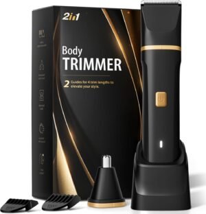 61MlecAypQL._AC_SL1500_.jpg Electric Razor for Men, IPX7 Waterproof Versatile Shaver for Temple, Groin, Nose, Ear Hairs, Beard, Body Hair Trimmer for Men, Painless Grooming Kit with 2 Replaceable Ceramic Blade Heads