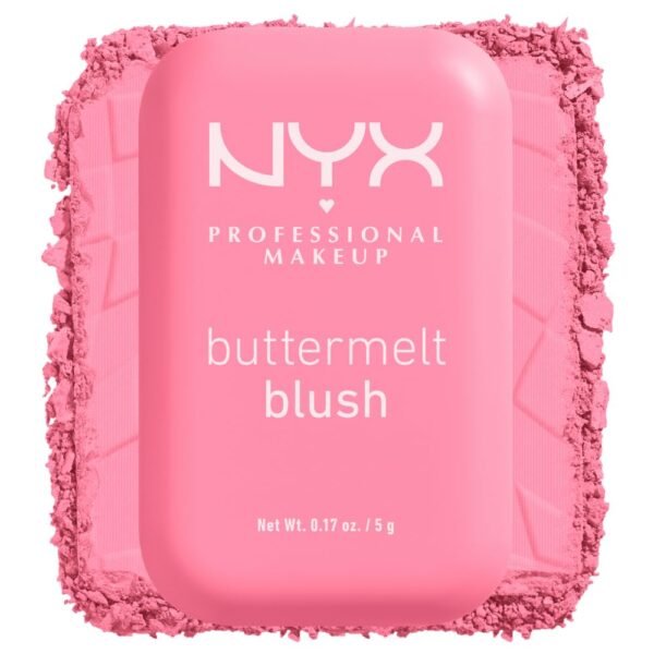 NYX PROFESSIONAL MAKEUP Buttermelt Powder Blush, Fade and Transfer-Resistant Blush, Up to 12HR Make Up Wear, Vegan Formula - Butta Together