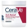 CeraVe Moisturizing Cream for Itch Relief, Anti Itch Cream with Pramoxine Hydrochloride, Relieves Itchy with Minor Skin Irritations, Sunburn Relief, Bug Bites, Fragrance Free, 16 Ounces