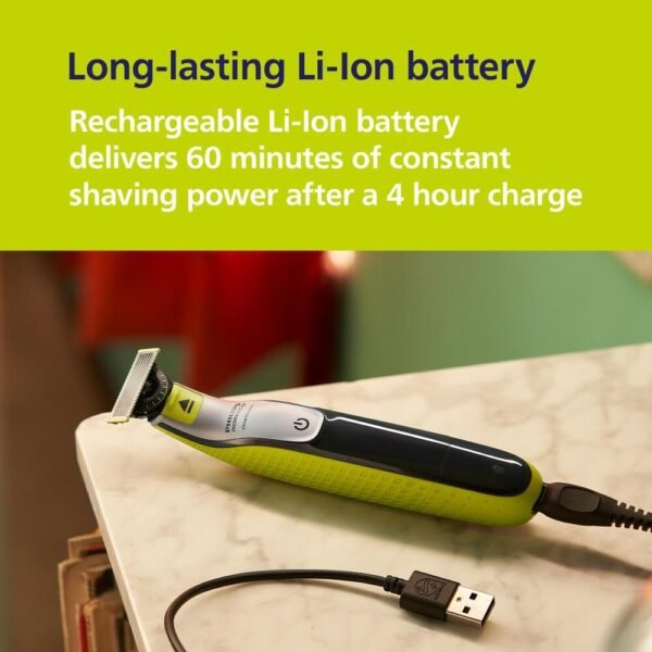 Philips Norelco OneBlade 360 Hybrid Face + Body, Electric Beard Trimmer, Shaver and Body Groomer, with 360 Blade Technology, 1x 360 Blade for Face, 5in1 Adjustable Comb, 1x Body Kit, Model QP2834/70