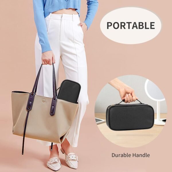 61Nw8rouhSL._SL1500_.jpg OCHEAL Small Cosmetic Bag,Portable Cute Travel Makeup Bag for Women and girls Makeup Brush Organizer cosmetics Pouch Bags-Black