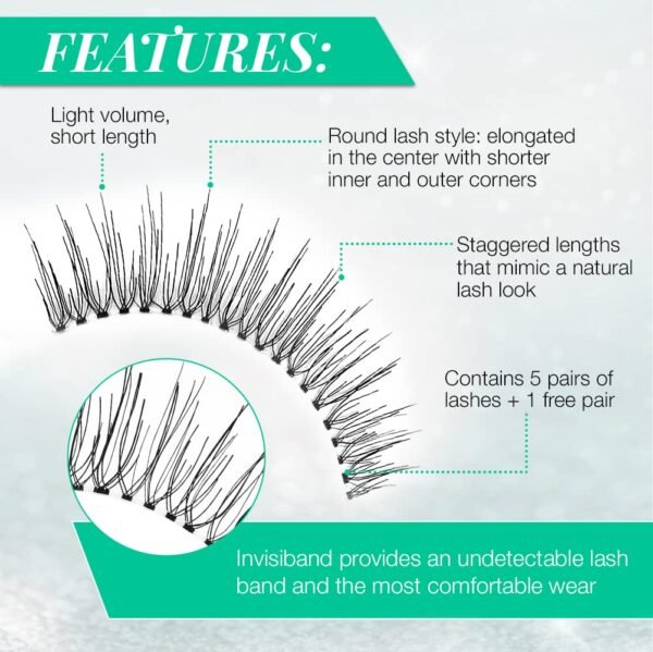61OykO2RW9L._SL1001_.jpg Ardell False Eyelashes, Natural 110, 5 pair + bonus pair Multipack for Eye-Lifting Effect