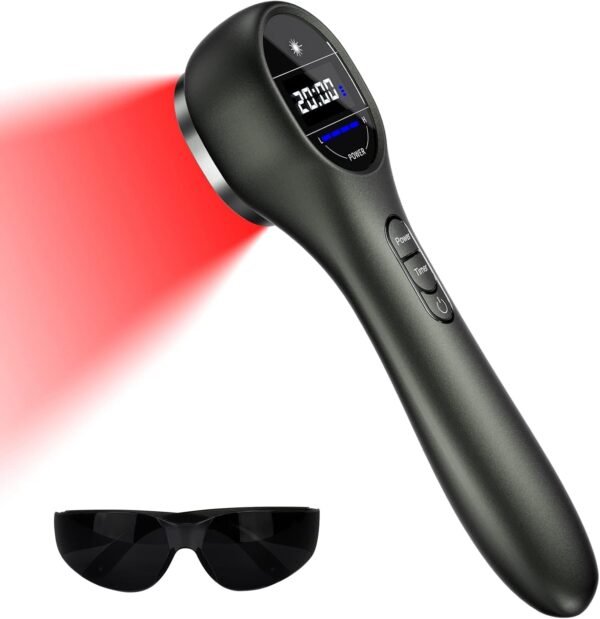 Red Light Therapy Device for Body, Near Infrared Light for Joint Muscle PainReIief with LED Display (3 x 808nm +14 x 650nm)
