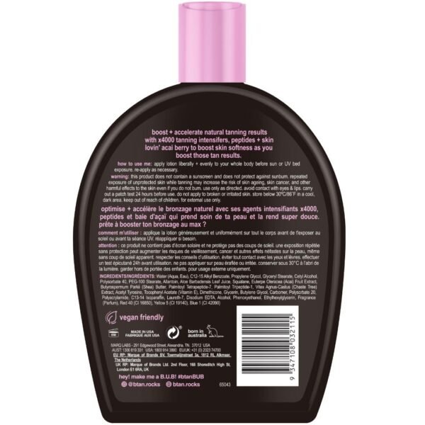 61P8tblvejL._SL1080_.jpg b.tan UV Tanning Bed Lotion | I Want The Darkest Tan Possible - x4000 Tan Intensifiers, Indoor & Outdoor Accelerator, Best Browning Body Tanner Extender, No Sun Protection, 12 Fl Oz