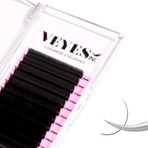 61PDbk4HhL._SL1500_.jpg VEYES INC Cashmere Volume Lash Extensions C CC D DD LD L B J M Curl 0.03-0.20 thickness 5-25mm, Super Matte Black Individual Eyelashes Tray, Professional Supplies for Lash Techs (0.05 C 8-16mm)