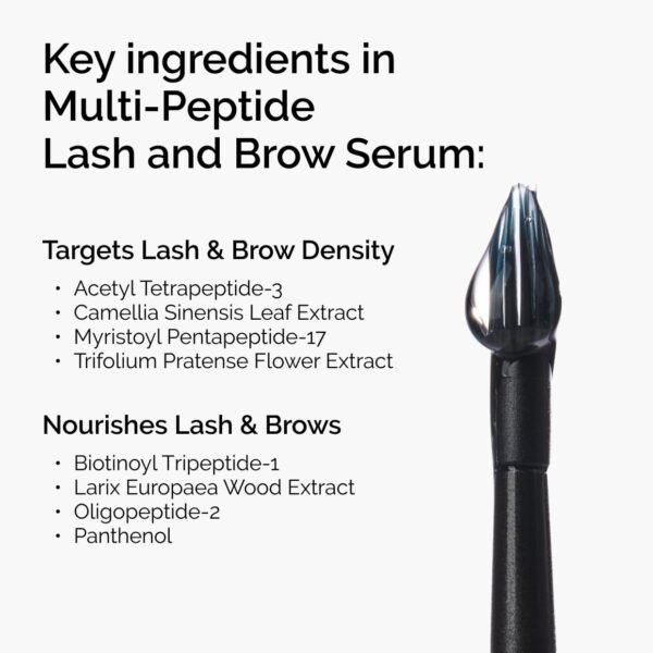 The Ordinary Multi-Peptide Lash and Brow Serum, Peptide-Powered Formula for Thicker, Fuller Looking Lashes & Brows