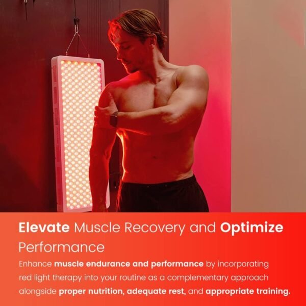 Bestqool Red Light Therapy for face Body, 4 Wavelengths Infrared Red Light Therapy, 100 Elite Grade Dual Chip LEDs, High Power Red Light Panel for Pain, Muscle, Energy. 170W. Modular Design.