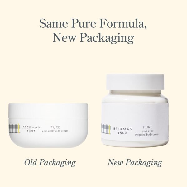 Beekman 1802 Whipped Body Butter Cream with Goat Milk - Deeply Moisturizes, Softens Skin - Natural & Gentle for All Skin Types - Non-Greasy, Cruelty-Free, 8 oz