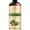 61QFU79G2JL._SL1500_.jpg Handcraft Blends Castor Oil with Rosemary Oil - 8 Fl Oz - 100% Pure and Natural - Premium Grade Carrier Oil for Hair Growth, Eyelashes and Eyebrows, Hair & Body