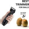 Manscape Ball Trimmer for Men, 2-in-1 Body Hair Groomer and Groin Hair Shaver -Dual-Head Trimmer for No-Nick Shaving, Smooth Grooming, Lightweight with Travel Lock, IPX7 Waterproof, LED Display
