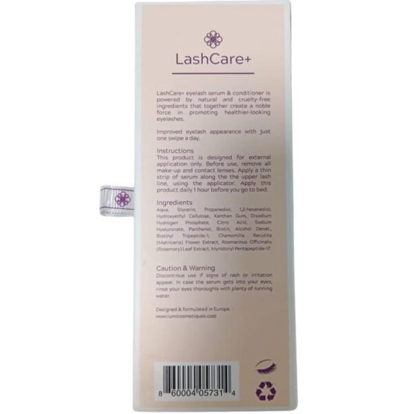 LashCare+ Eyelash Enhancing Serum For Older Women - Longer, Thicker Lashes in 12 Weeks - For Sensitive Eyes, Natural Growth - Enhancement, Conditioner for Longer-Looking Lashes (1mL (1 Month Supply))
