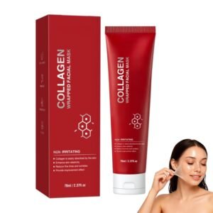 61Ra9MgUPjL._SL1500_.jpg Collagen Firming Face Mask,Wash-Free Firming Anti-Ageing Moisturising Face Mask,Smooth & Tight Skin,Facial Masks For Both Men And Women Of All Skin Types