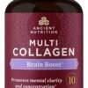 Ancient Nutrition Collagen Protein Brain Boost, Collagen Protein Capsules Brain Supplement for Reduced Joint Discomfort, Healthy Skin and Nails, 90 ct