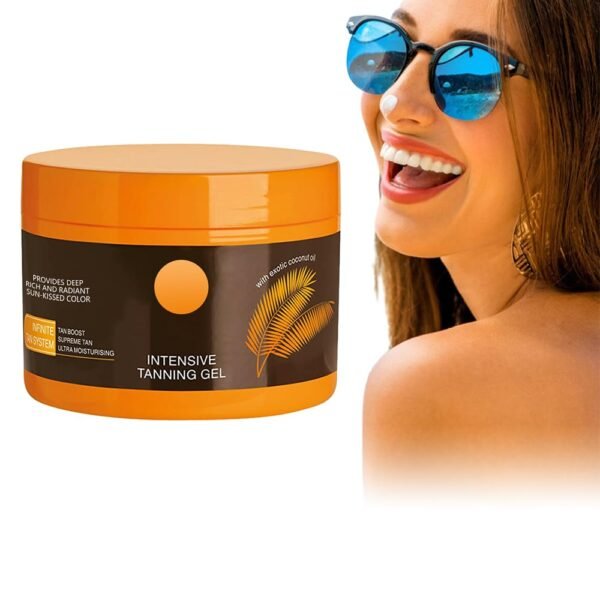 Luxury Intensive Tanning Gel, 150G Intensive Tanning Luxe Gel Natural Tanning Accelerator Cream Brown Tanning Cream for Sunbeds & Outdoor Sun (1PCS)