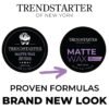 TRENDSTARTER - MATTE WAX (4oz) - Firm Hold - Matte Finish - Premium Water Based All-Day Hold Hair Styling Pomade – Flake-Free Styling Wax for All Hair Types