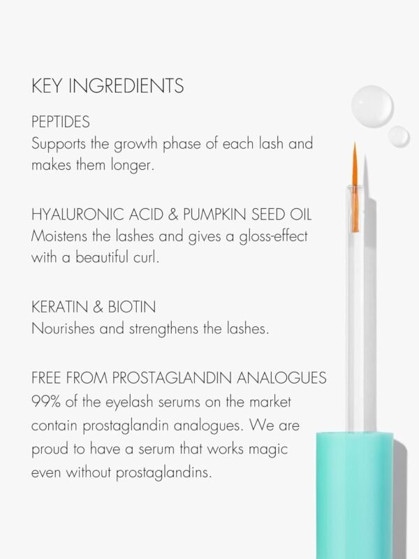 SWEED - Eyelash Growth Serum | Lengthens with Peptides, Biotin, Pumpkin Seed Oil + Keratin | Prostaglandin-Free | Vegan, Cruelty-Free, Clean Beauty (0.10 fl oz | 3 ml)