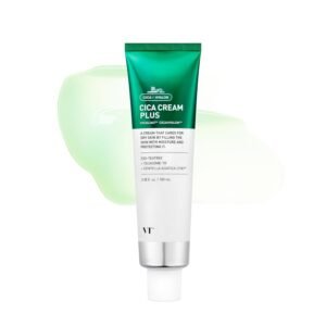 61V46DdGKL._SL1500_.jpg VT COSMETICS Cica Cream Plus, Hydrating & Calming Face Moisturizer with Centella Asiatica, Lightweight Soothing Cream for Acne, Oily, Dry and Sensitive Skin, Korean Skincare for acne prone skin
