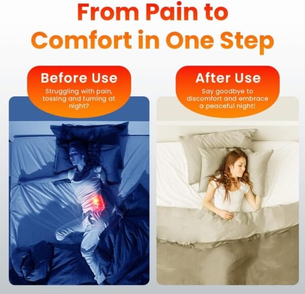 Bestqool Red Light Therapy Belt, Infrared Light Therapy & Red Light Therapy for Body, Pads Wearable Wrap for Knee Waist Elbow, Muscle Recovery, Infrared Red Light Therapy for Pain Relief.