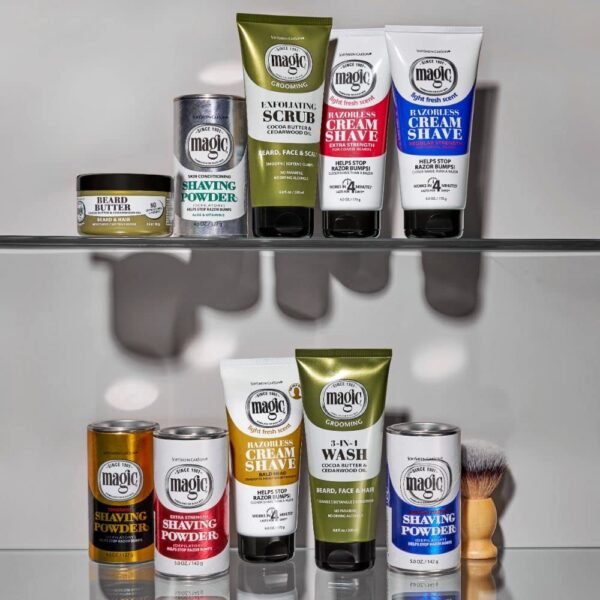 SoftSheen-Carson Magic Men's Grooming Conditioning Beard Butter With Cocoa Butter and Cedarwood Oil, Moisturizes, Softens and Define With No Drying Alcohol, 3.5 ounces