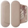 61VsoOAFl1L._SL1500_.jpg Silicone Makeup Brush Holder Travel Cosmetic Bag:Soft Portable Cosmetic Face Brushes Holder with Upgrade Anti-Fall Out Magnetic Closure, Large Travel Makeup Brush Case - Walnut