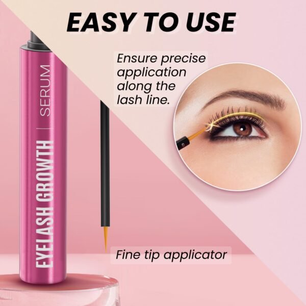 Eyelash Growth Serum with Advanced Formula Eyelash Enhancing serum for Longer Thicker and Fuller Lashes Lash Serum Gentle & Vegan Eyelash Conditioner 0.17 Fl Oz (5mL)