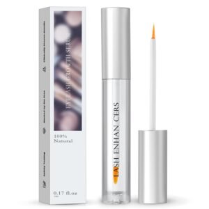 Eyelash Serum, Nutrient Formula Lash Serum Growths Fuller & Longer Looking, Clear Eyebrow Growth Serums With Mascara Tube Natural Formula Vegan & Cruelty-Free