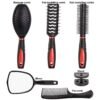 61WoPplYcfL._SL1000_.jpg Set of 5 Hair Combs Set Professional Salon Hair Cutting Brushes Sets Salon Hairdressing Styling Tool Mirror And Holder Stand Set Dressing Comb Kits for