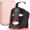 Red Light Therapy for Face - 6 Modes Portable Led Face Mask Light Therapy with Remote, Time Adjustment, Near-Infrared Skin Tightening Device at Home & Travel Skincare, 400 LEDs