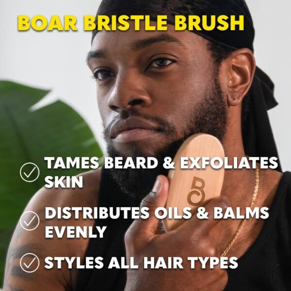 The Beard Club Fathers Day Dad Gift Beard Kit for Men - Grooming & Care Kit - Cedar & Sandalwood Oil, Sandalwood Balm, Shampoo, Brush, Comb, Trimming Scissors, Straight Edge Razor - Gift Set