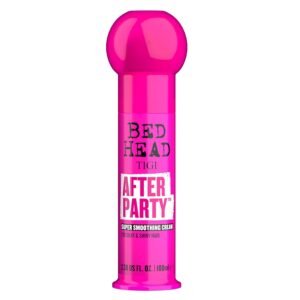 61XaCrHd38L._SL1500_.jpg Bed Head by TIGI After Party Super Smoothing Cream – Anti Frizz hair styling product with humidity protection for frizzy, dull or coarse hair, 3.38 fl. oz.