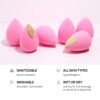 AOA Studio Collection makeup Sponge Set Latex Free and High-definition Set of 6 makeup Wonder blender For Powder Cream and Liquid, Super Soft Wonder Beauty Cosmetic