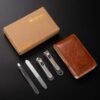 MR.GREEN Nail Clipper 4Pcs Set, Stainless Steel Manicure Pedicure Set, Medical Grade Grooming Kit with Travel Case Gift Box for Man & Woman