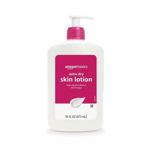 61Yz3LILZkL._SL1500_.jpg Amazon Brand - Solimo Extra-Dry Skin Lotion with Vitamins B5 & E, 16 fl oz