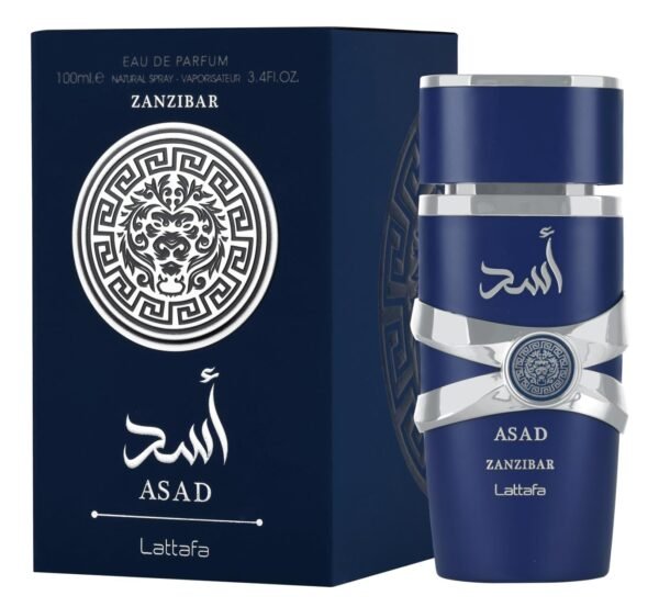 61aYG2haQlL._SL1372_.jpg Lattafa Asad Zanzibar - Fresh, Spicy, Vanilla, Coconut - Eau de Parfum Long-Lasting Fragrance for Men, 3.40 Ounce / 100 ml