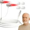 Red Light Therapy Device– Upgraded 650nm Red Light Therapy for Ears with USB & Type-C, Includes 2 Pairs of Silicone Ear Tips and Storage Case
