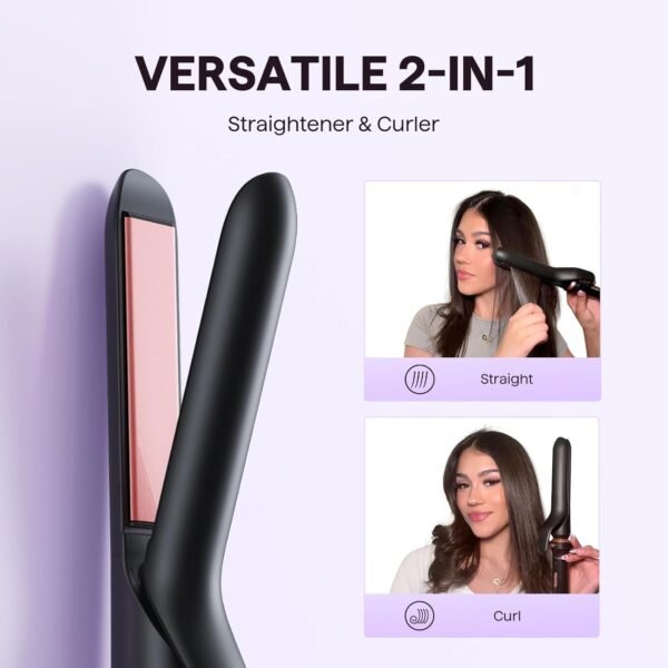 61bYaDP1foL._AC_SL1500_.jpg Wavytalk 3 in 1 Curling Wand Set, Multi Curl, Curling Iron Set with Heated Round Brush, Flat Iron Hair Straightener, 1 1/4 inch Curling Iron, Dual Voltage Hair Curler