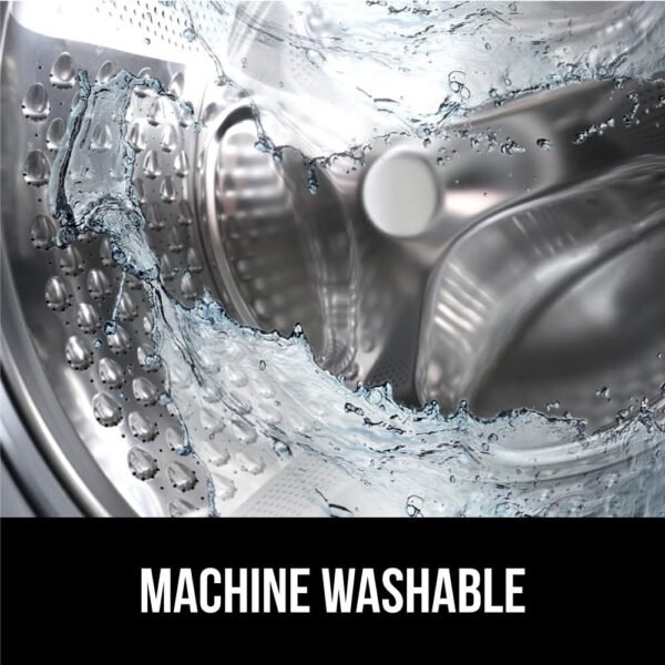 GORILLA GRIP Patented Bath Tub Shower Mat, Machine Washable Bathtub Floor Liner Mats, Suction Cups and Drain Holes to Keep Tubs Clean, Soft on Feet, Bathroom Essentials, 35x16 Inch, Clear