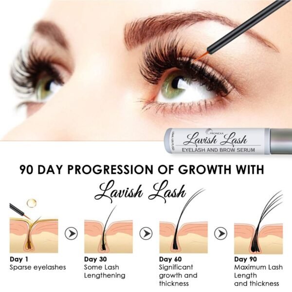 61ddh1sTLL._SL1280_.jpg Hairgenics Lavish Lash – Eyelash Growth Enhancer & Brow Serum with Biotin & Natural Growth Peptides for Long, Thick Lashes and Eyebrows! Dermatologist Certified, Cruelty Free & Hypoallergenic.