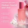 Saltair Body Oil. Luxurious Pink Beach After Shower and Bath Oil Moisturizer for Women. Botanical, Non-Greasy, and Well-Absorbing Lotion for Hydrating Dry Skin. 4oz Pump Bottle