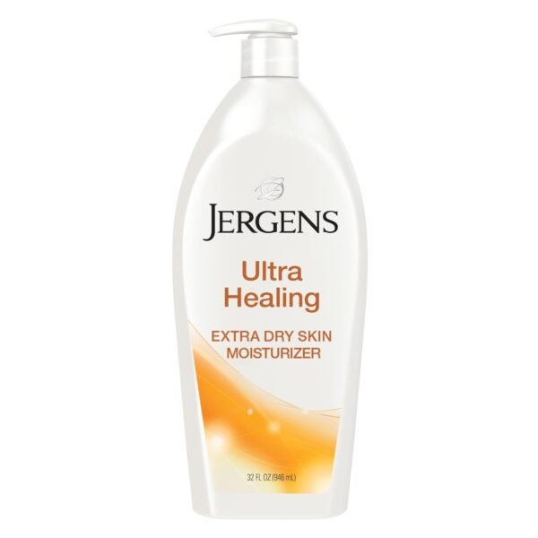 Jergens Ultra Healing Dry Skin Lotion, Hand and Body Moisturizer for Quick Absorption into Extra Dry Skin with Hydralucence Blend, Vitamins C, E and B5, 32oz