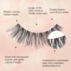 Ardell Naked Lashes #424, Strip Lashes Natural with Invisiband for Subtle Volume & Length, 4 Pairs, 1 Pack
