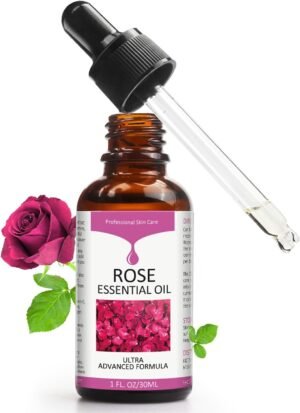 61fpZWUeVvL._AC_SL1500_.jpg Rose Essential Oil, Face Rose Oil, Moisturizer Rose Oil, Anti Ageing & Anti Wrinkle Serum, Rose Oil for Face, Skin Care, 1 FL.OZ (30ml)